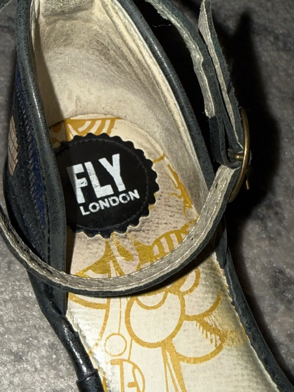 Fly London Yeiji Wedge Peeptoe Size EU39 - Picture 5 of 8